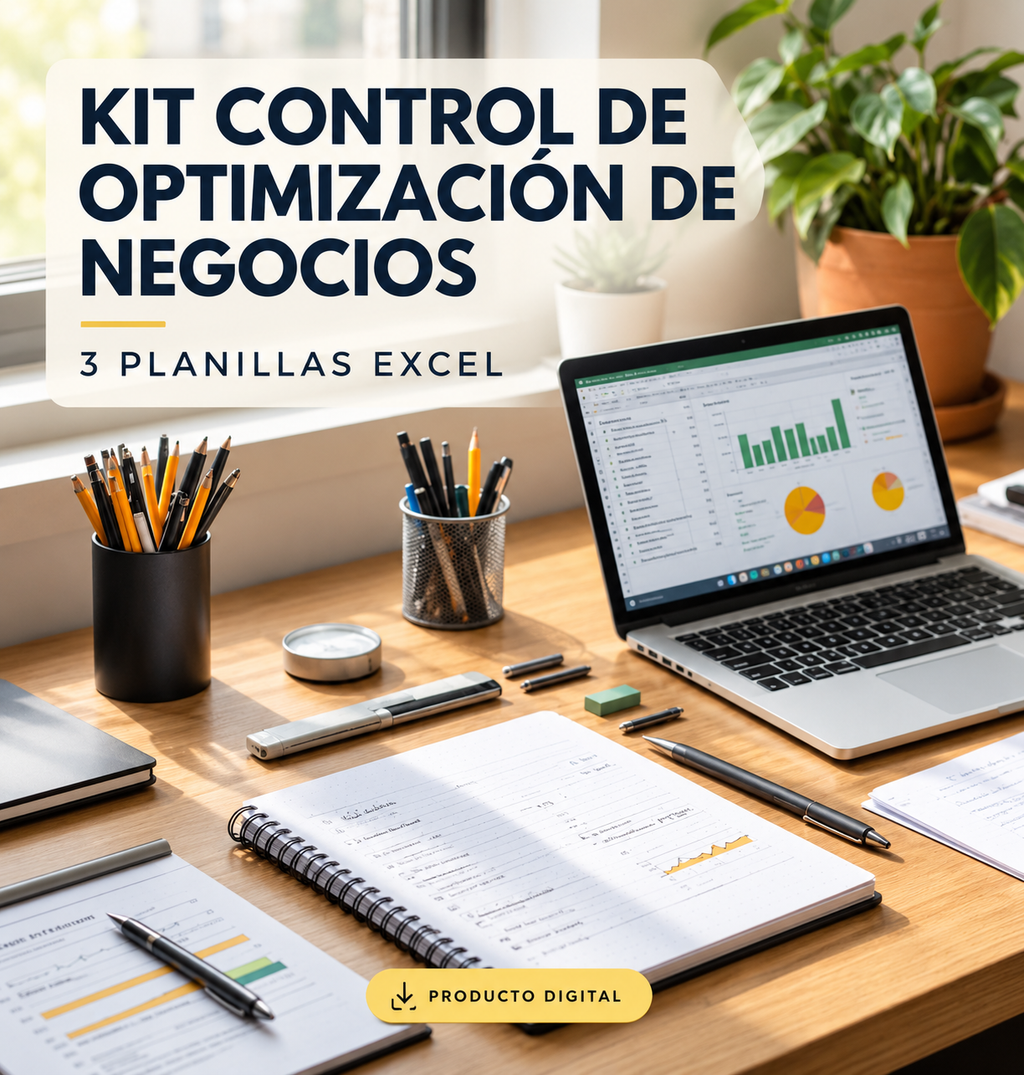 Kit de Diagnóstico y Optimización de Negocios | 3 Planillas Excel